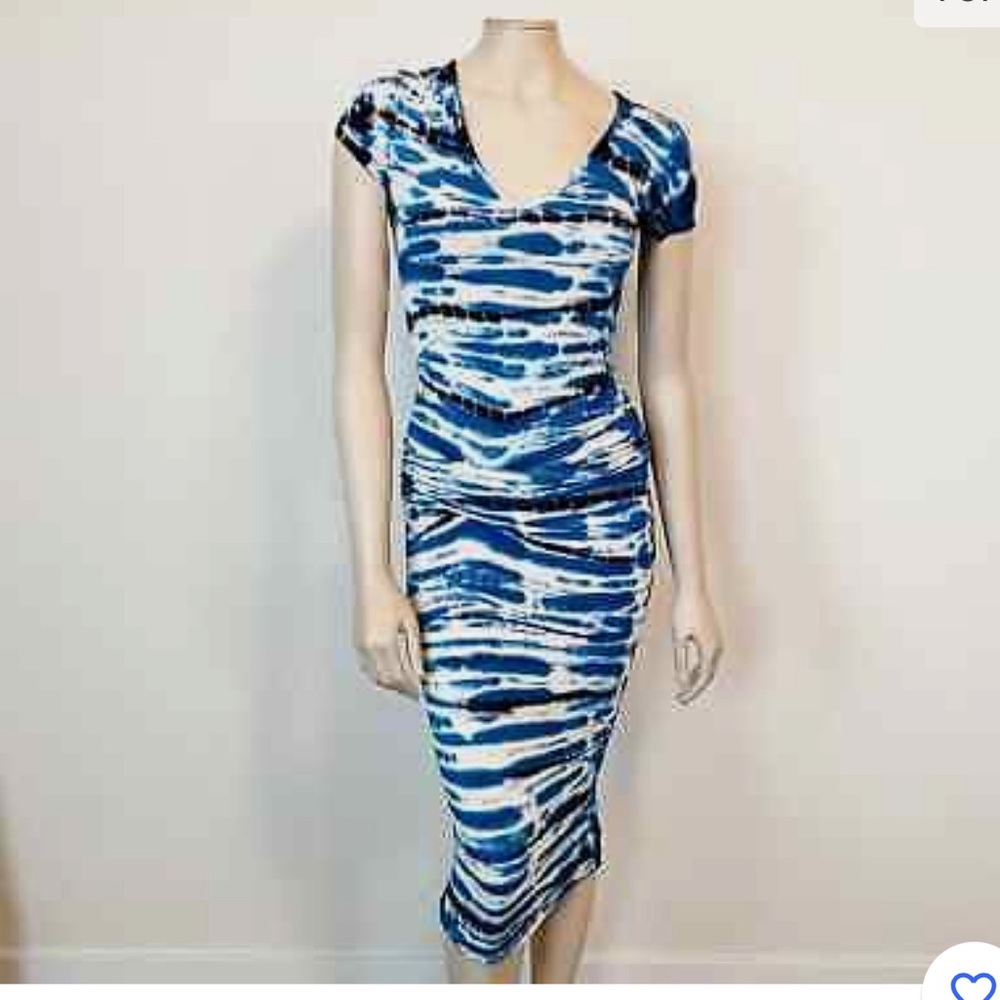 Young fabulous and broke midi ruched dress